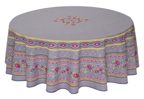 Round Tablecloth coated or cotton Marat d'Avignon Avignon. GR